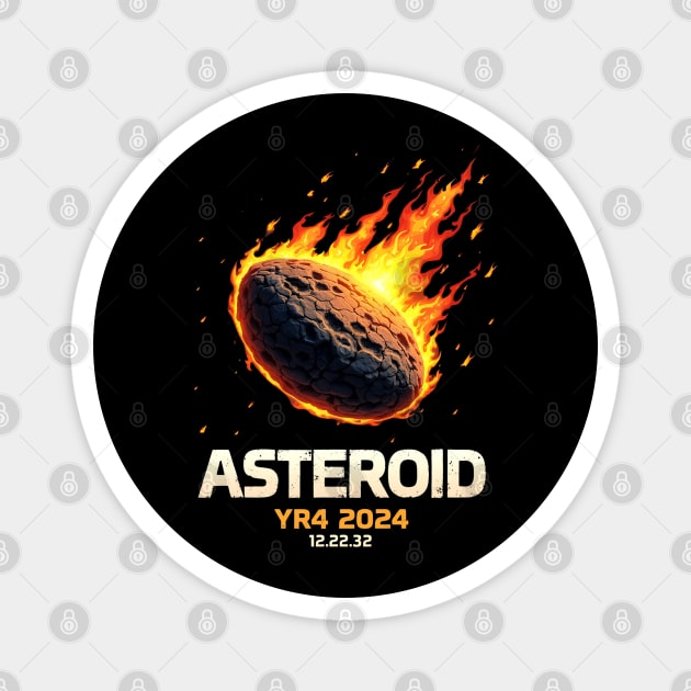 Asteroid 2032 Asteroid 2024 YR4 December 2032 Magnet by JessArty